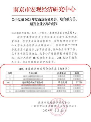 瞪羚企業認定
